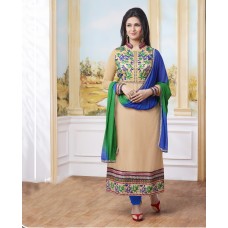 Salwar Kameez with floral embroidery work 